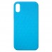 Capa para iPhone XS Max - Case Silicone Padrão Apple 3D Azul Índigo